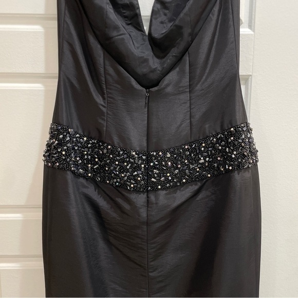 Jovani Formal Gown Jeweled Waist Backless Halter Dress Size 6 - Picture 7 of 12